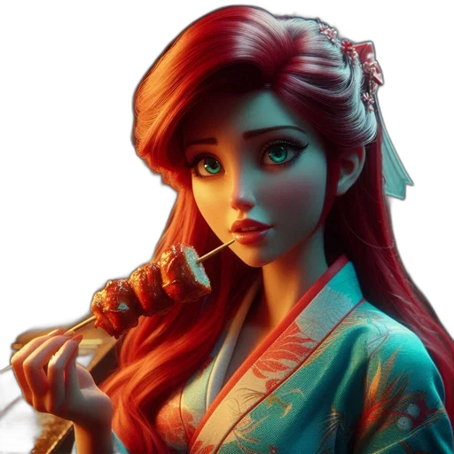face, fantasy art, concept art, photorealistic, 3d render, red, blue, animated transparent PNG cut-out
