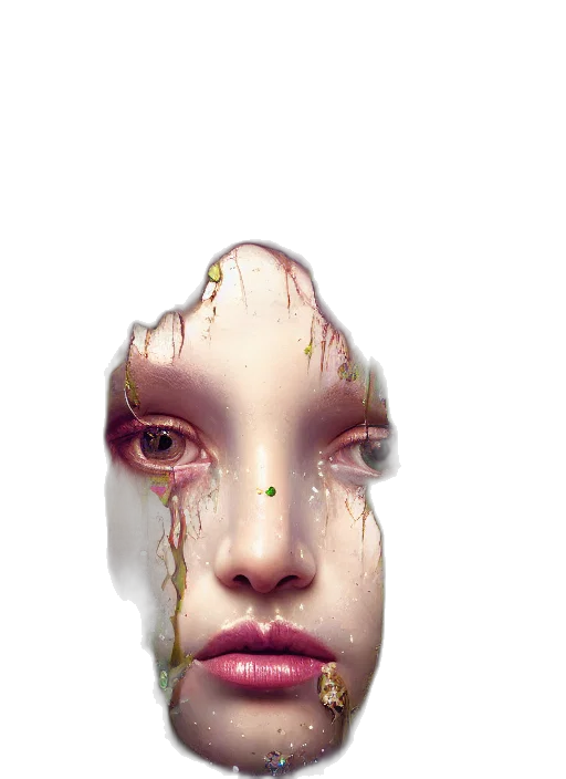 face, mask, creature, robot transparent PNG cut-out
