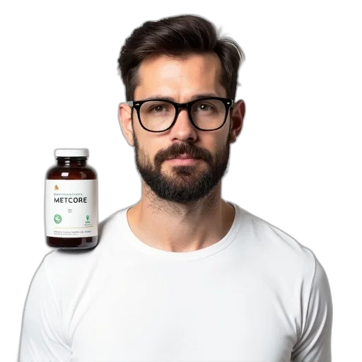 bottle, jacket, hair, face, man, beard, glasses, wearing transparent PNG cut-out