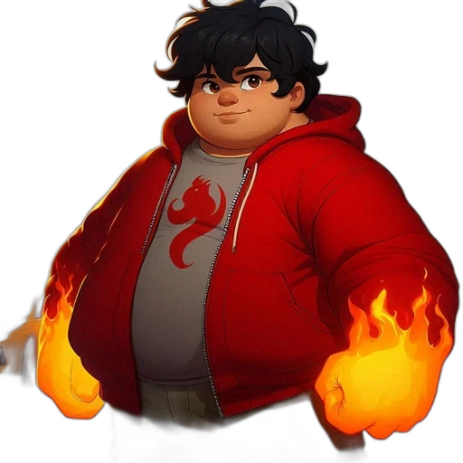 jacket, staff, weapon, dragon, concept art, 3d render, pixel art, cartoon transparent PNG cut-out