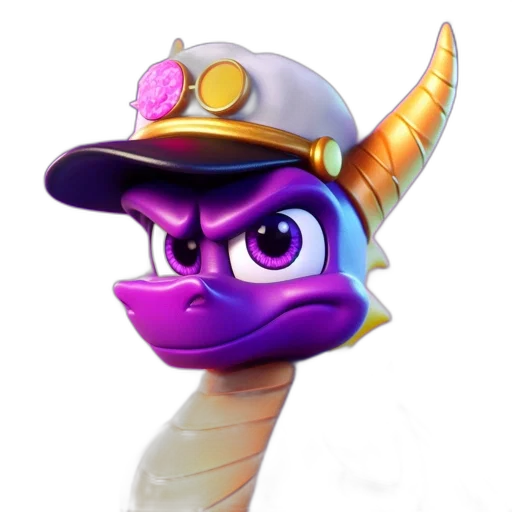 dragon, hat, staff, crown, fantasy art, concept art, 3d render, pixel art transparent PNG cut-out