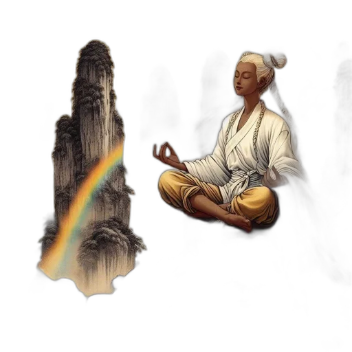 staff, concept art, pixel art, fantasy art, watercolor, rain, earth tones, ethereal transparent PNG cut-out