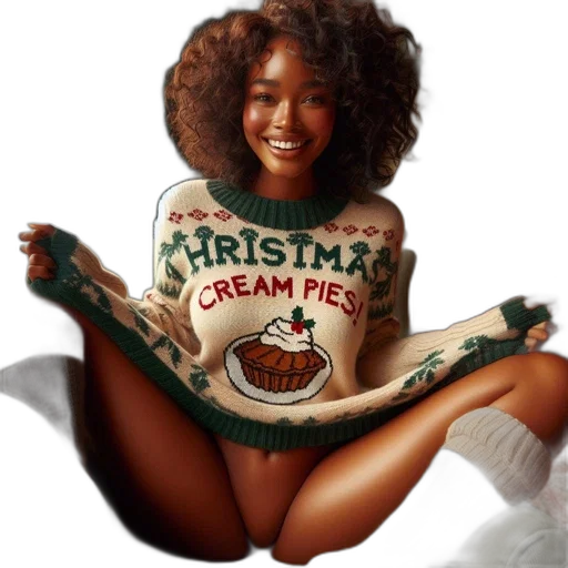 photorealistic, woman, relaxes, festive, cozy, space, crackling, fire transparent PNG cut-out
