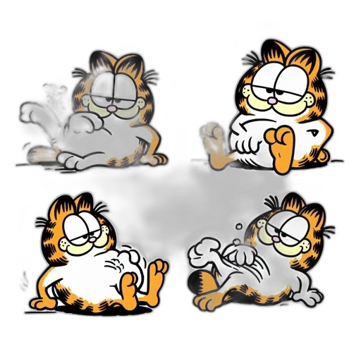 creature, animal, cartoon, concept art, pixel art, 3d render, monochrome, four transparent PNG cut-out