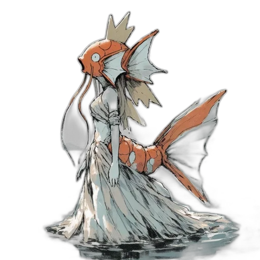creature, dragon, animal, crown, concept art, watercolor, fantasy art, pixel art transparent PNG cut-out