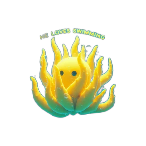 creature, animal, pixel art, concept art, 3d render, underwater, scene, features transparent PNG cut-out