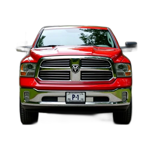 car, photorealistic, 3d render, red, pickup, truck, parked, gravel transparent PNG cut-out