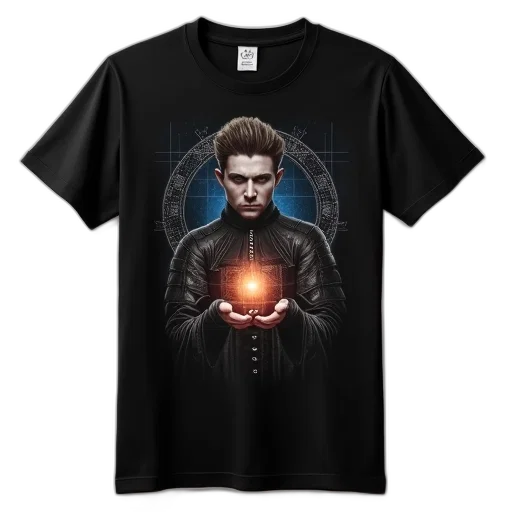pixel art, comic book art, black, t-shirt, graphic, design, featuring, character transparent PNG cut-out