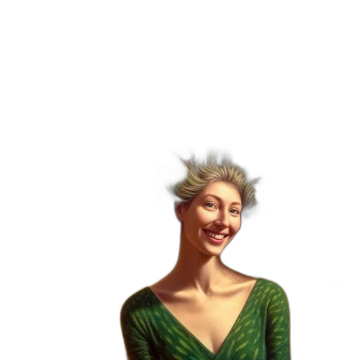 dress, staff, crown, face, pixel art, concept art, photorealistic, fantasy art transparent PNG cut-out