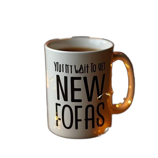 3d render, cup, new, years transparent PNG cut-out