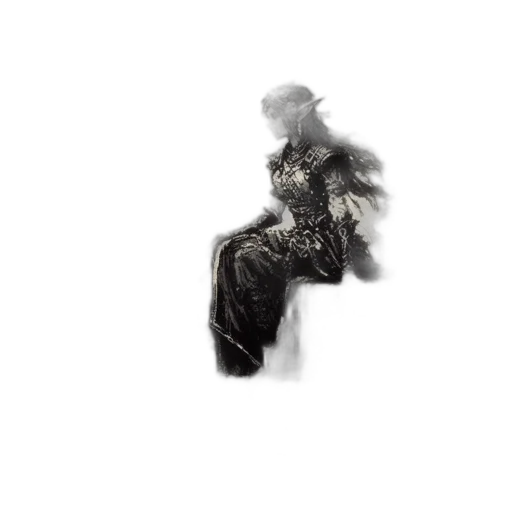 dragon, dress, sword, mask, concept art, fantasy art, photorealistic, 3d render transparent PNG cut-out