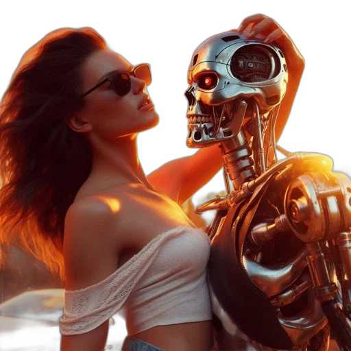robot, mask, face, jewelry, cyberpunk, photorealistic, concept art, 3d render transparent PNG cut-out