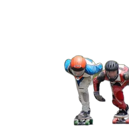 robot, 3d render, concept art, photorealistic, outer space, two, skateboarders, protective transparent PNG cut-out