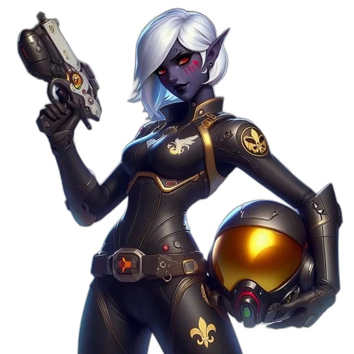 weapon, staff, robot, concept art, fantasy art, comic book art, cyberpunk, outer space transparent PNG cut-out