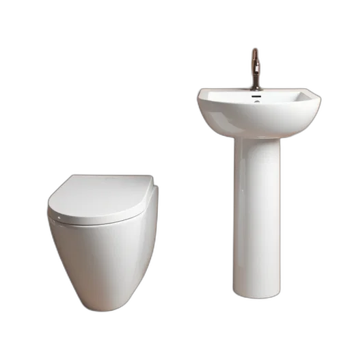 furniture, 3d render, modern, white, toilet, sleek, design, seat transparent PNG cut-out