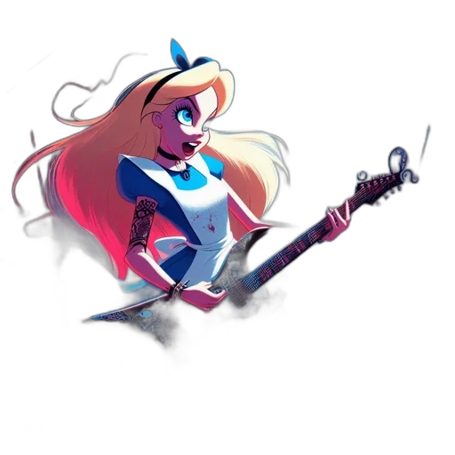 weapon, staff, sword, robot, concept art, cartoon, anime, comic book art transparent PNG cut-out