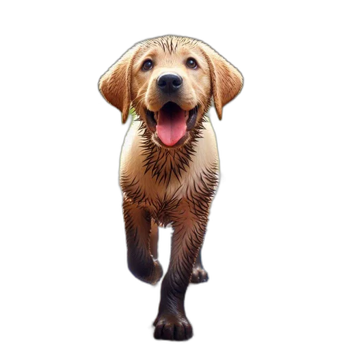 animal, staff, creature, photorealistic, 3d render, oil painting, pixel art, cheerful transparent PNG cut-out