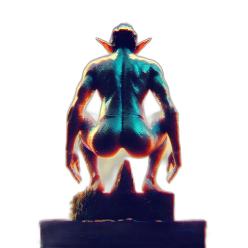 hat, robot, creature, crown, concept art, 3d render, pixel art, fantasy art transparent PNG cut-out