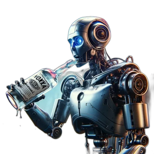 robot, weapon, cyberpunk, concept art, 3d render, comic book art, anthropomorphic, stands transparent PNG cut-out