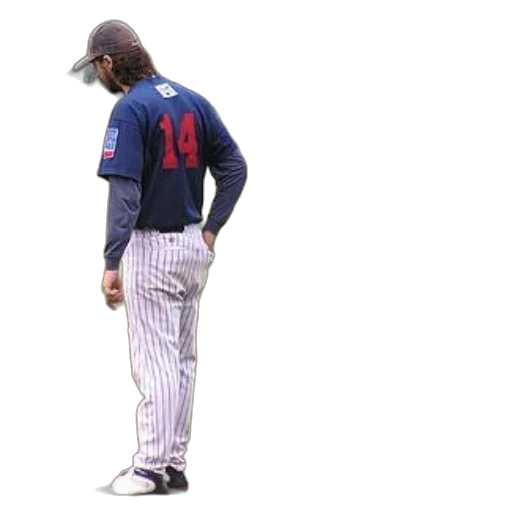 jacket, baseball, player, wearing, number, standing, field transparent PNG cut-out