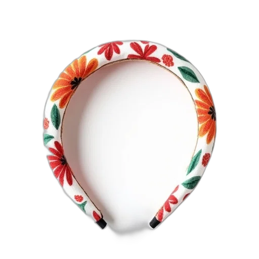 jewelry, crown, flower, mask, white, headband, colorful, floral transparent PNG cut-out