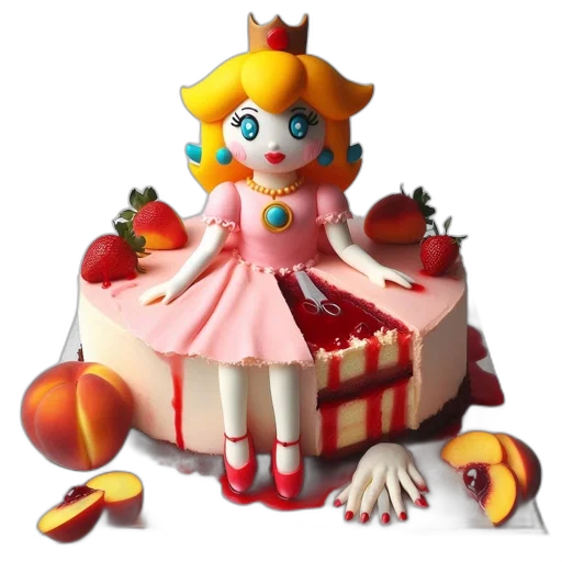 crown, food, dress, creature, 3d render, concept art, pixel art, fantasy art transparent PNG cut-out
