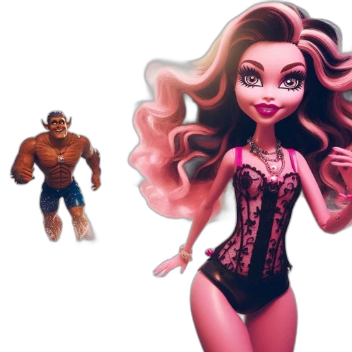 creature, concept art, comic book art, cartoon, 3d render, underwater, two, animated transparent PNG cut-out