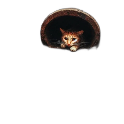 animal, face, hat, creature, pixel art, photorealistic, concept art, oil painting transparent PNG cut-out