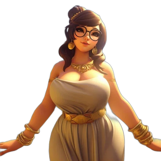 dress, staff, weapon, crown, concept art, fantasy art, pixel art, 3d render transparent PNG cut-out