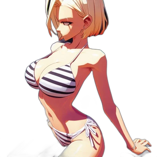 dress, robot, anime, concept art, cartoon, pixel art, beach, monochrome transparent PNG cut-out