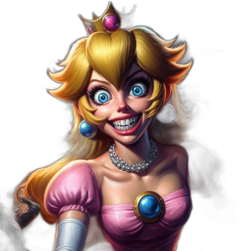 crown, face, concept art, fantasy art, 3d render, pixel art, exaggerated, cartoon transparent PNG cut-out