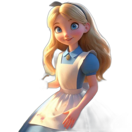 dress, staff, face, robot, 3d render, photorealistic, concept art, anime transparent PNG cut-out