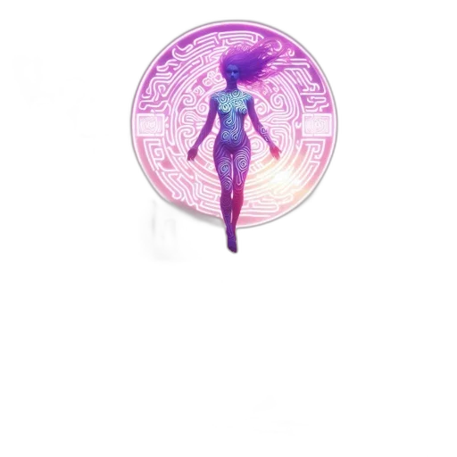 jewelry, dress, creature, robot, vaporwave, concept art, 3d render, fantasy art transparent PNG cut-out