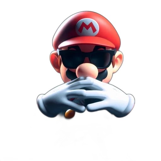 mask, hat, face, weapon, 3d render, concept art, pixel art, photorealistic transparent PNG cut-out