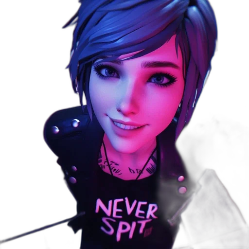 face, staff, jacket, robot, cyberpunk, concept art, cartoon, 3d render transparent PNG cut-out