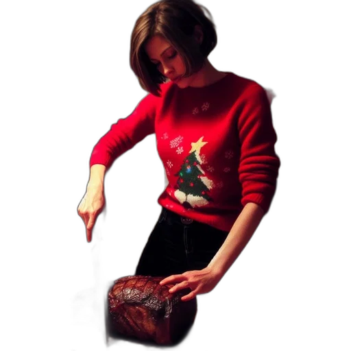 food, jacket, dress, photorealistic, indoor, scene, shows, festive transparent PNG cut-out