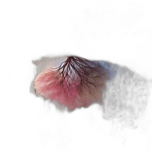 flower, animal, creature, hair, photorealistic, watercolor, 3d render, oil painting transparent PNG cut-out