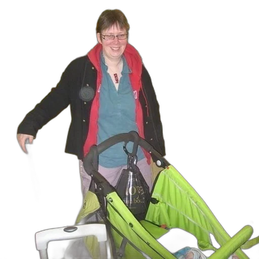 jacket, staff, umbrella, creature, 3d render, cyberpunk, concept art, woman transparent PNG cut-out