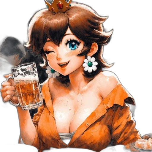 dress, crown, staff, food, anime, watercolor, pixel art, concept art transparent PNG cut-out