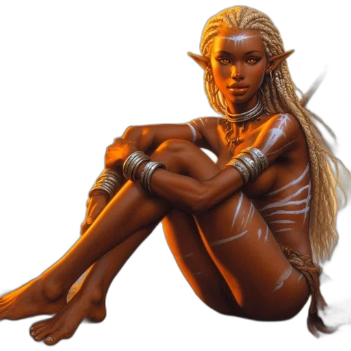 jewelry, creature, fantasy art, concept art, 3d render, photorealistic, ethereal, woman transparent PNG cut-out