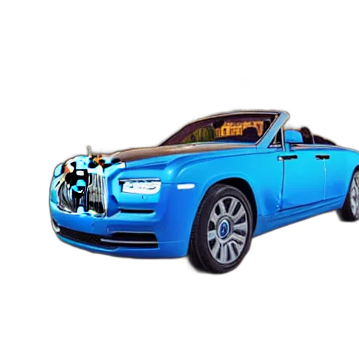 car, robot, weapon, 3d render transparent PNG cut-out
