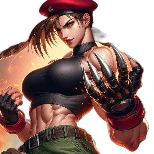 weapon, comic book art, concept art, fantasy art, photorealistic, intense, animated, figure transparent PNG cut-out