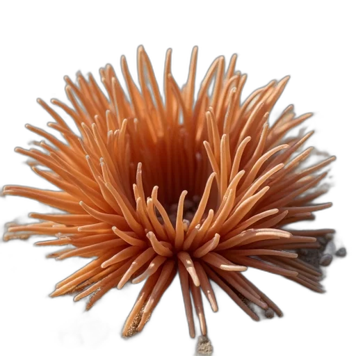 hair, staff, crown, flower, 3d render, fire, underwater, earth tones transparent PNG cut-out