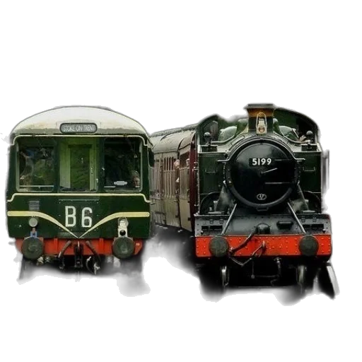 photorealistic, 3d render, concept art, two, trains, tracks, one, having transparent PNG cut-out