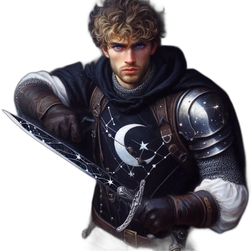 sword, weapon, staff, jacket, fantasy art, concept art, photorealistic, comic book art transparent PNG cut-out
