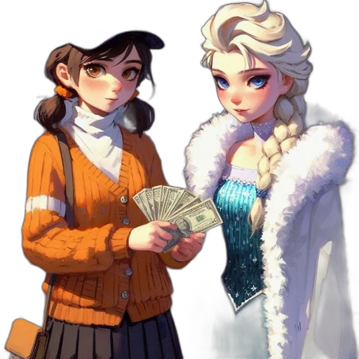 jacket, concept art, pixel art, fantasy art, anime, snow, fire, city street transparent PNG cut-out