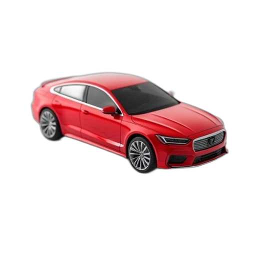 car, 3d render, photorealistic, red, part, lying, white, surface transparent PNG cut-out