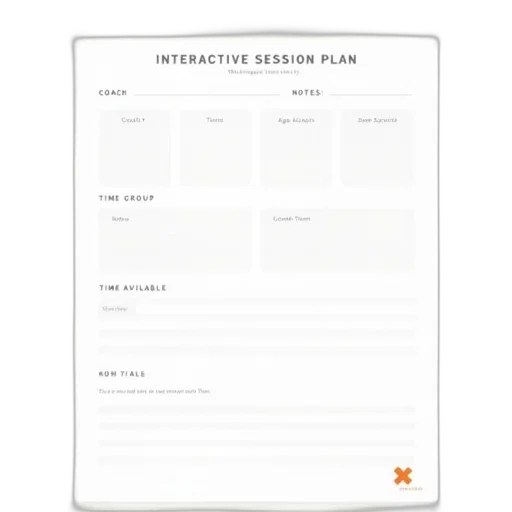 blank, interactive, session, plan, template, title, top, includes transparent PNG cut-out