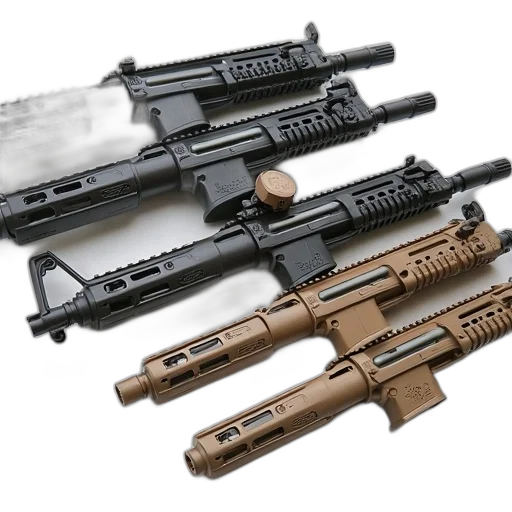 weapon, 3d render, earth tones, 5pc transparent PNG cut-out