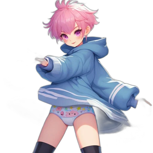weapon, staff, dress, jacket, anime, concept art, pixel art, vaporwave transparent PNG cut-out